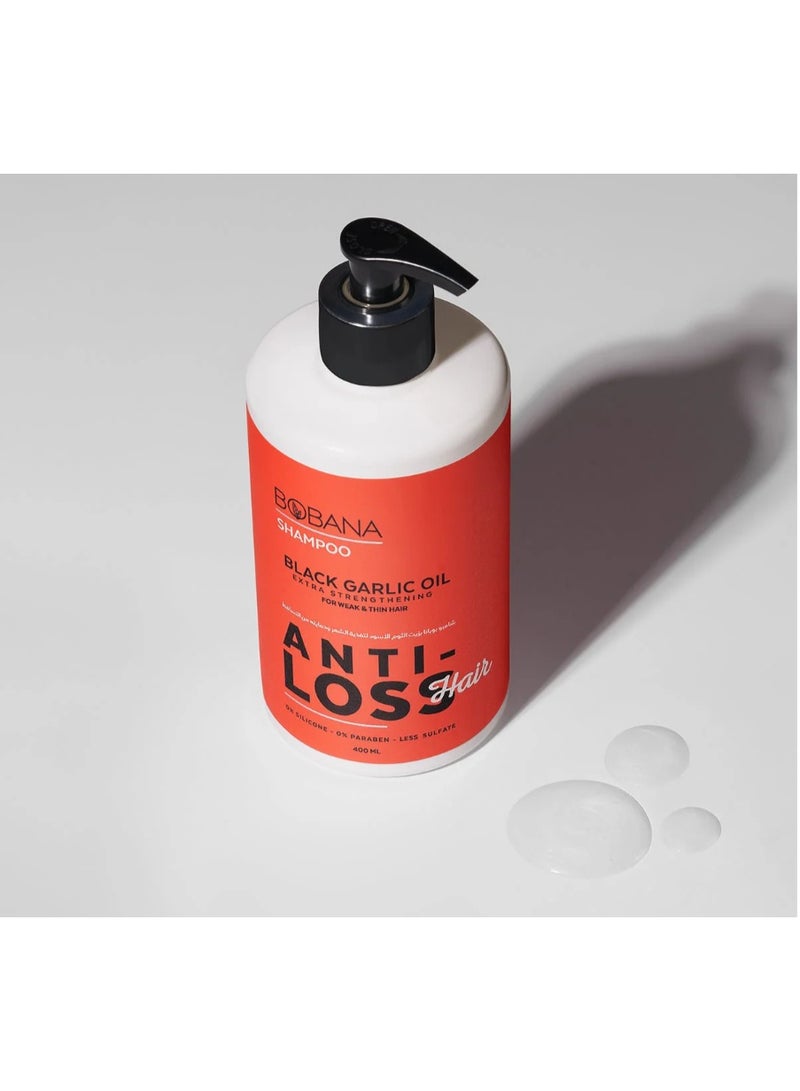 بوبانا شامبو زيت الثوم الأسود - تركيبة لتقوية الشعر ومنع تساقطه - 400 مل - Image 4